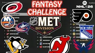 NHL 26 Fantasy Draft Challenge - METRO DIVISION PLAYERS ONLY