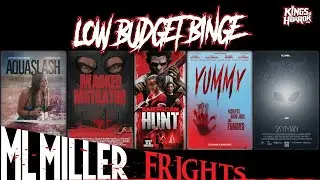 Low Budget Binge looks at MASKED MUTILATOR, AMERICAN HUNT, YUMMY, AQUASLASH, & SKYMAN!