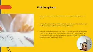 Export Controls-ITAR Compliance