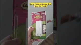 Como Pendurar Quadros sem Furar a Parede | Fixa 3M Command #shortvideo #short #3m