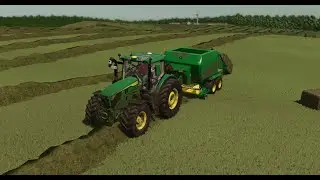 FS25 Country music, and Baling Gameplay Multiplayer Farm