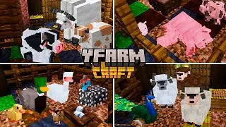 ✔YFARM CRAFT ATUALIZOU!:PORCO,TOURO,VACA,PATO,OVELHA,GALINHA D'ANGOLA, ETC!  - ADDON MCPE 1.21.90 🐔🐷