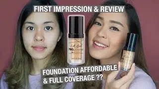 FIRST IMPRESSION & REVIEW : L.A GIRL PRO COVERAGE FOUNDATION (Bahasa)
