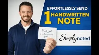 Effortlessly Send 1 Handwritten Note with Simply Noted