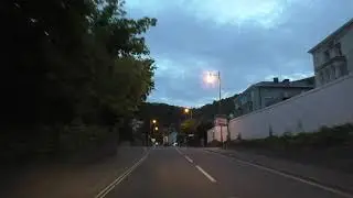 Driving On The B4211 Barnard's Green Road & Church Street, Malvern, Worcestershire, England