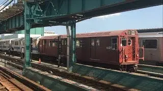 IRT Flushing Line: R188 (7) Trains with NIS R188s and NIS Train Of Many Colors Yard Move @ 111th St