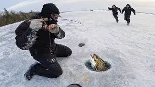 Ice Fishing MAYHEM For Giant Trout!