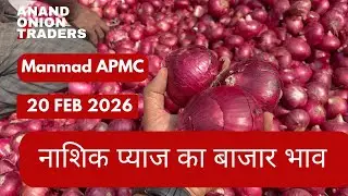 आज का नाशिक प्याज बाजार भाव | Nashik Pyaj Bhav Today | Live Mandi 20 February 2026