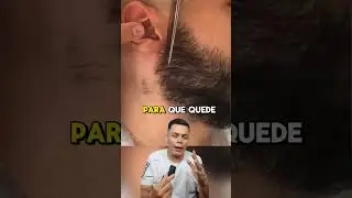 Como rebajar la barba con tijera #barbero #barbershop #barberlove #barber #hair #barba #tijera