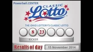 Ohio Classic Lotto    15 November 2014   Oh Lottery Ohio Lottery