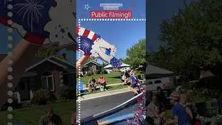 IT WAS TERRIFYING 😭 Happy Independence Day! #4thofjuly #parade #scary #dragonpuppets #artist #art