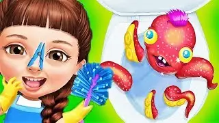 Sweet Baby Girl Have Fun With School Cleaning Games - Play Dress Up Kids Games