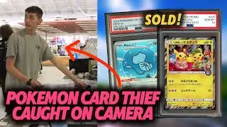 THIEF STEALS POKEMON CARDS FROM VENDOR & WAS CAUGHT ON CAMERA Pokemon Vendor POV