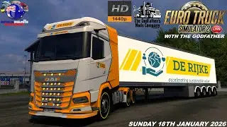 Euro Truck Simulator 2 LIVE🔴With The Godfather Sunday 18th January 2026 With ProMods 2.80 #trucking