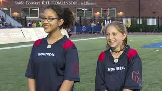 Montreal Alouettes recognizing two EMSB students