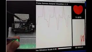 (Demo) Monitor Heart Rate using Pulse Sensor and ESP8266 NodeMCU