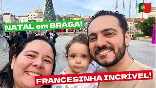 Passeando por Braga no Natal 🎄✨ E Comendo Francesinha
