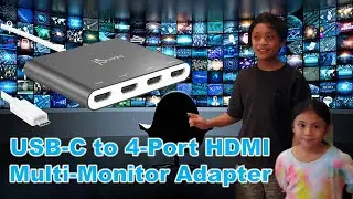 Адаптер для нескольких мониторов с USB C на 4 порта HDMI ║Josh&Sarah ║HalukayTV