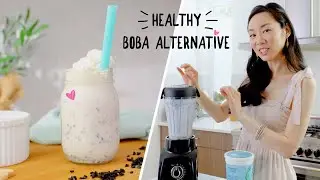 Healthy Bubble Tea Recipe &hearts; Purple Rice Yogurt Drink