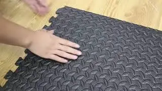 EVA FOAM BLACK PUZZLE EXERCISE GYM FLOOR MAT