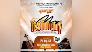 2024 YOUTH CONCERT. 12-05-2024 Apostolic Faith WECA