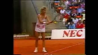 Chris Evert Lloyd vs Bettina Bunge 1986 Federation Cup 2/3