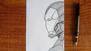How to Draw Iron Man Easily | Step-by-Step Marvel Drawing Tutorial