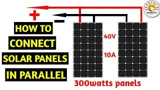 How to connect solar panels in parallel #seo