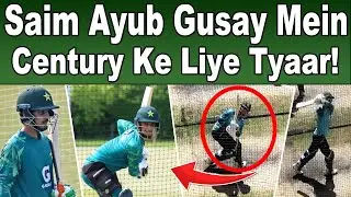 Saim Ayub net practice at melbourne cricket ground