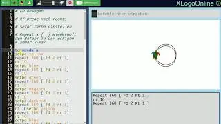 Mandala programmieren mit XLogo