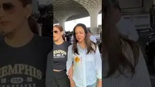 Hema Malini Along With Her Daughter Esha Deol Spotted At Airport