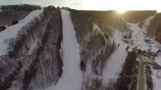 Drone Aerial Tour of Holiday Valley Ski Resort - Ellicottville, NY