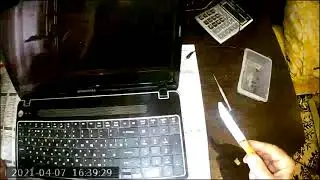Ремонт ноутбука Emachines  E 640 дома. Последовательная разборка и сборка. Результат 100%