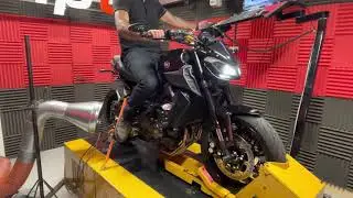 2019 Yamaha MT09 Black Widow Dyno Run @ BHPUK