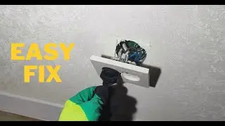 How to Fix a Loose Outlet Falling Out of the Wall