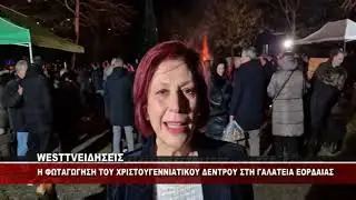 H ΦΩΤΑΓΩΓΗΣΗ ΤΟΥ ΧΡΙΣΤΟΥΓΕΝΝΙΑΤΙΚΟΥ ΔΕΝΤΡΟΥ ΣΤΗ ΓΑΛΑΤΕΙΑ ΕΟΡΔΑΙΑΣ