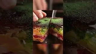 ASMR Glass Food Sliced in 8K  Macro Knife Cutting Sounds 🍊🔪 #Shorts