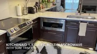 Built-In Low Profile Microwave (KitchenAid, Whirlpool, GE) Slim Trim Kit