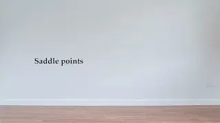 Saddle points