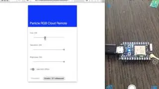 Particle Photon RGB remote control (over the cloud or local)