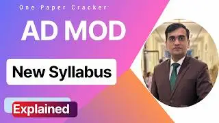 AD MOD New Syllabus explained | How to prepare for AD MOD in one week? | AD MOD Test Date | #MOD #AD