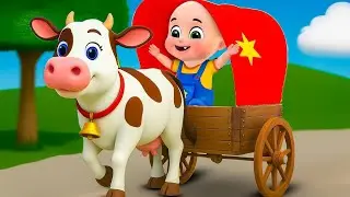 Wheels On The Cow Cart New Compilation Song | Lola the cow | Baby Cartoon and Kids Songs | Baby Bobo
