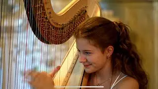 12 years old Evelin Greblo, F. Smetana: The Moldau, harp