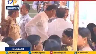 CM KCR And His Wife Cast Their Votes | at Madakasira Village In  Medak Dist