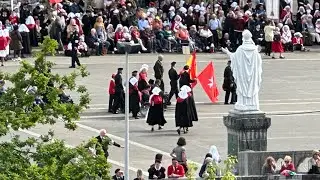 Lourdes 2024 Eucharistic procession Order of Malta