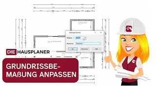 Bemaßung des Grundrisses anpassen und automatisch übertragen