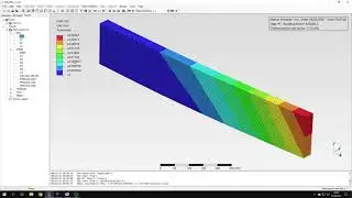 PrePoMax (CalculiX FEA) - Учебник 4 - Выпучивание балки
