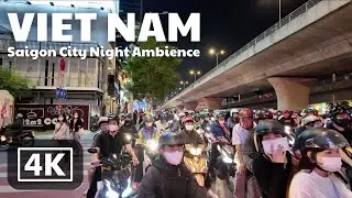 Relaxing Night Walk in Saigon &ndash; District 1 Massage Streets &ndash; Vietnam (4K)