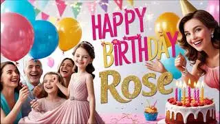 Happy Birthday ROSE 🎉 | Personalized Birthday Song with Name