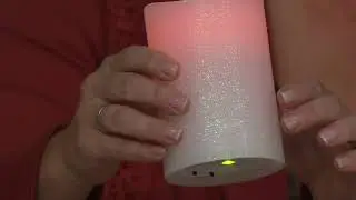 Lightscapes Handpainted Glass Hurricane with Flameless Candle on QVC